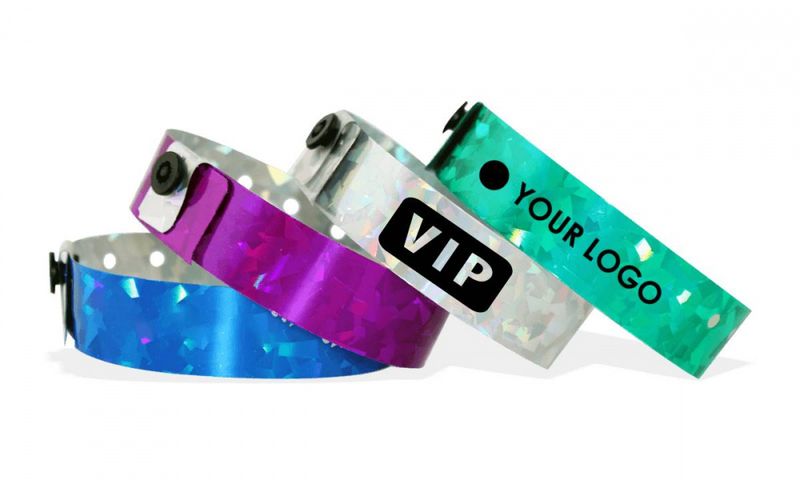 Armbånd glitter m/ eget trykk  100stk