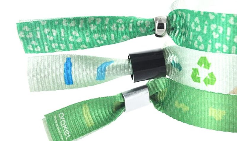 Armbånd resirkulert tekstil 100stk